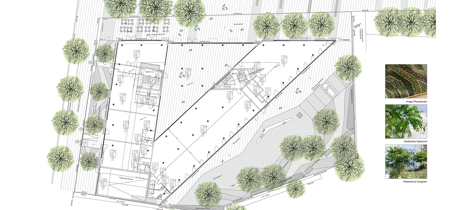 ‘Glashaus am Park‘ München Parkstadt Schwabing Plan 3