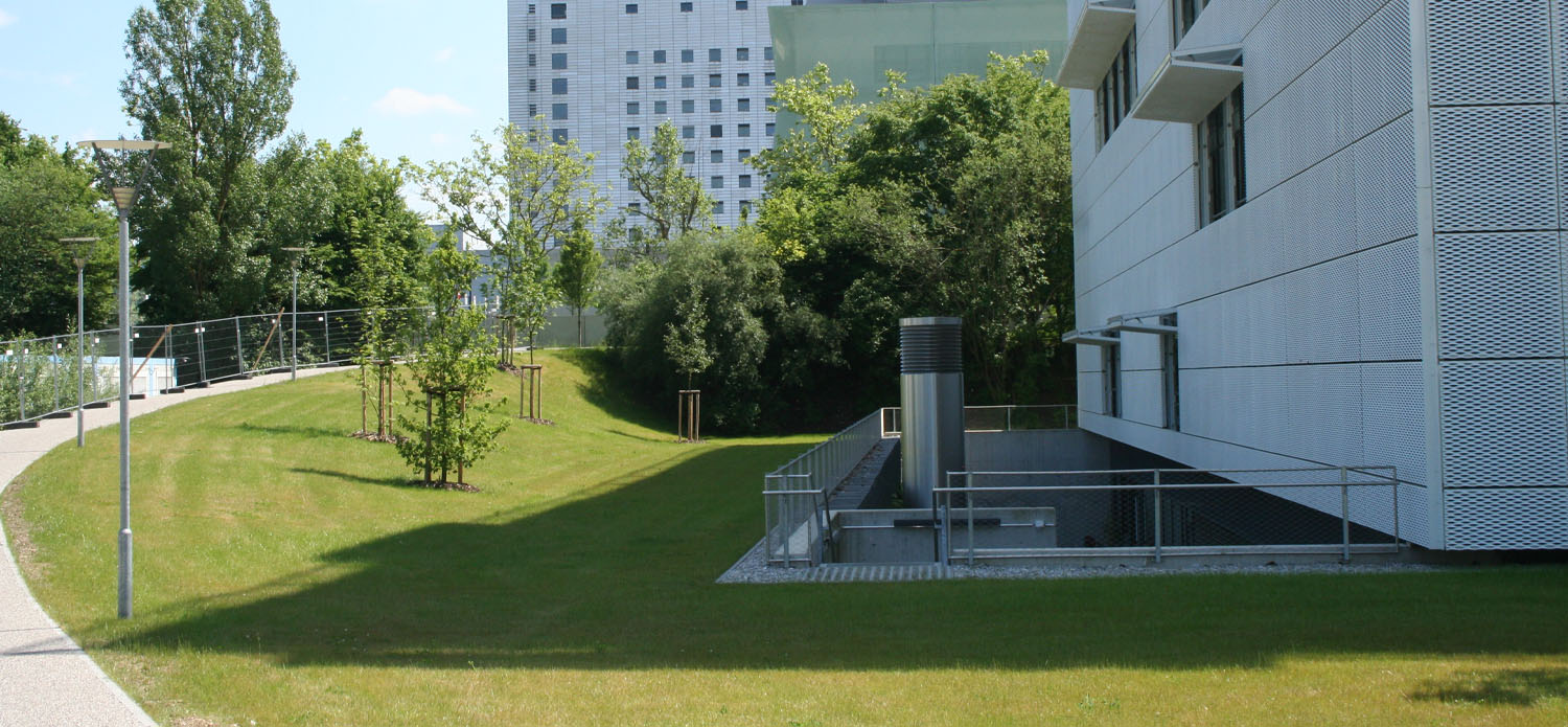 Neubau Centrum für Schlaganfall  und Demenzforschung München Großhadern Bild 5