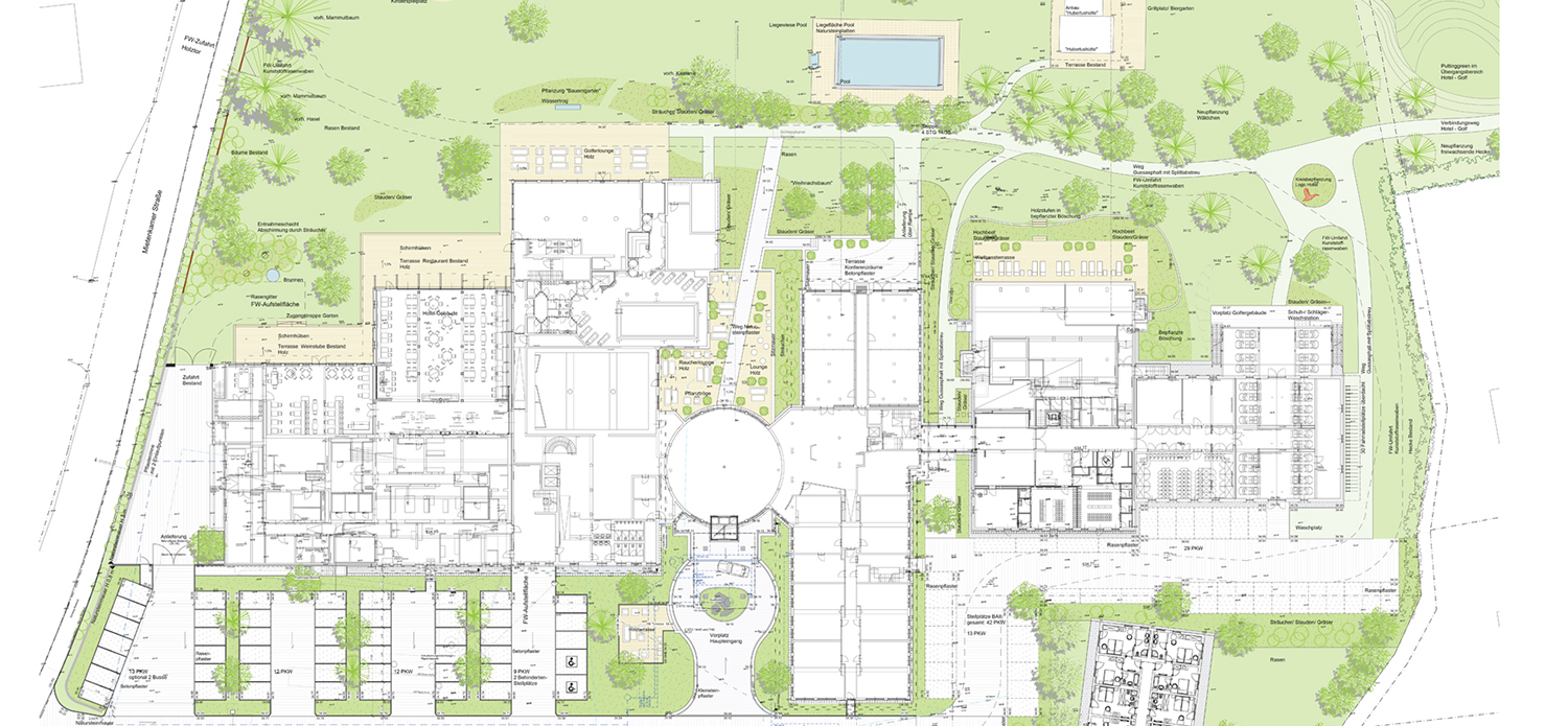 Generalsanierung und Erweiterung Golfresort Achtental Grassau  Chiemsee Plan 2