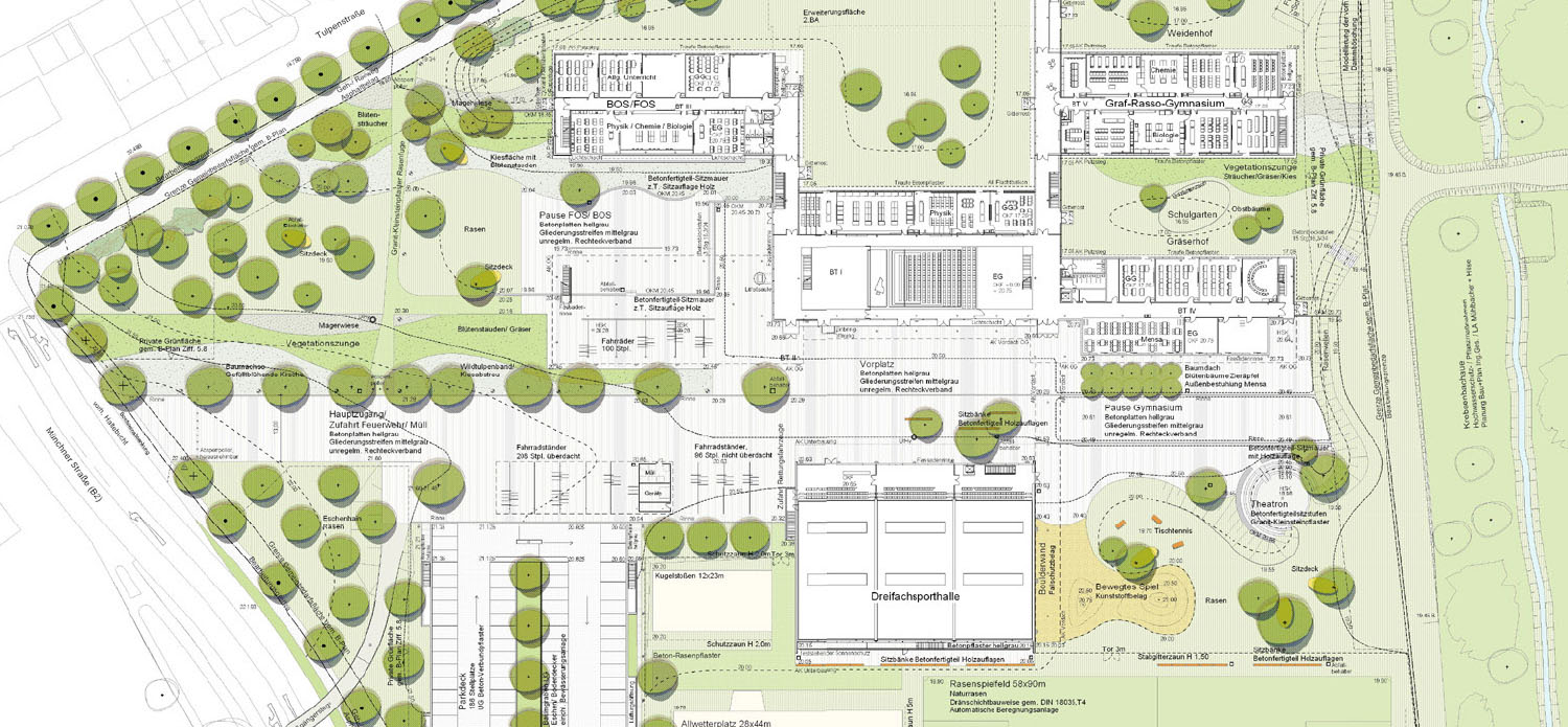 Neubau Schulzentrum FFB Plan 1