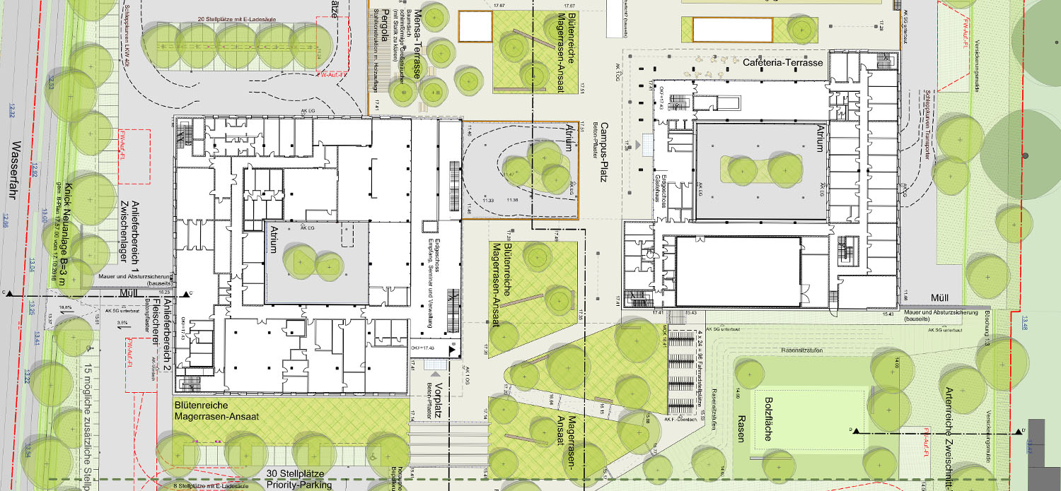 Trave Campus der Handwerkskammer Lübeck Plan 1