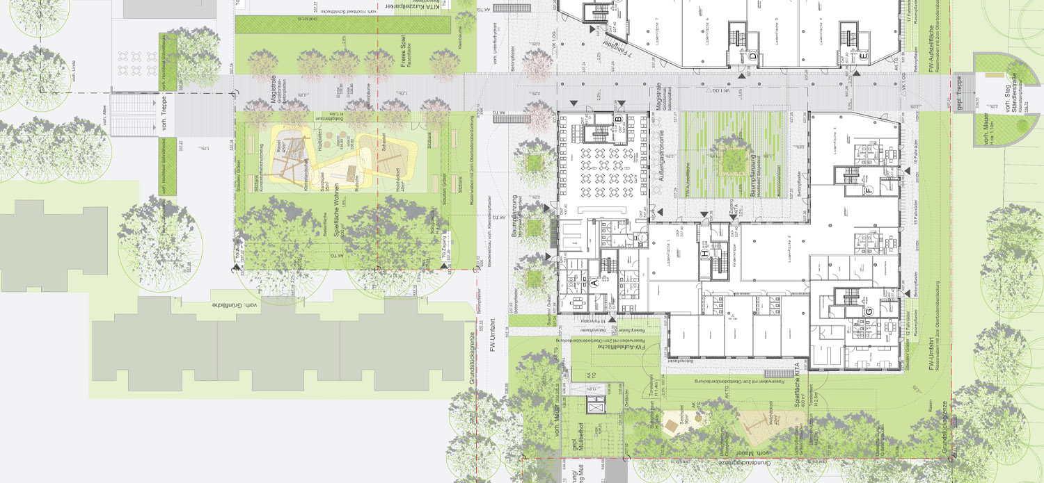 Leben am Ostpark  München Neuperlach Plan 1