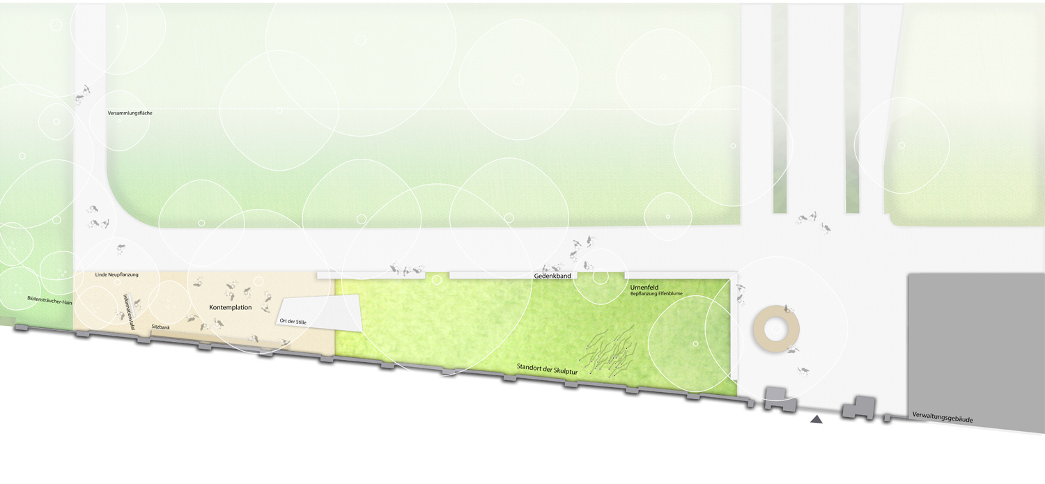 Gestaltungswettbewerb Begräbnisstätte und Erinnerungsort auf dem Friedhof Altglienicke Plan 1