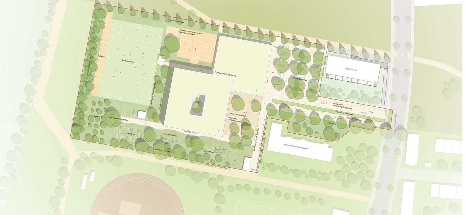 Neubau GS West II in Fürstenfeldbruck Plan 1