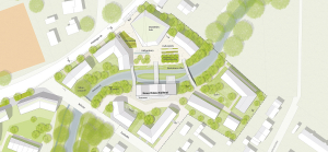 1. PREIS - STÄDTEBAULICHE ENTWICKLUNG INNERÖRTLICHER POTENTIALFLÄCHEN IN HEBERTSHAUSEN
