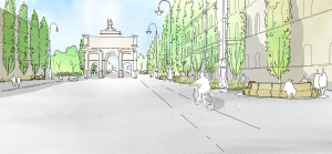 PLATZGESTALTUNG SIEGESTOR MÜNCHEN